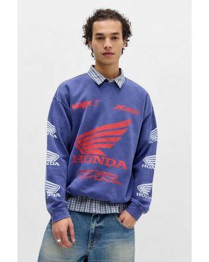 Urban Outfitters Uo Navy Honda Motorcross Sweatshirt - Blue