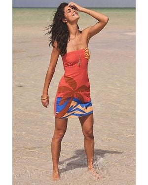 Billabong Bright Bloom Printed Strapless Mini Dress - Multicolor