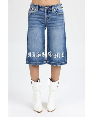 Miss Me London Jorts - Blue