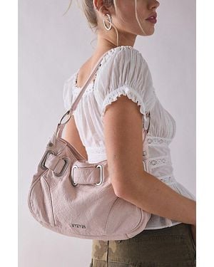 BDG Sonny Belted Faux Leather Shoulder Bag - Pink