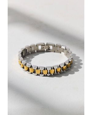 Electric Picks Bennet Mixed Metal Bracelet - Gray