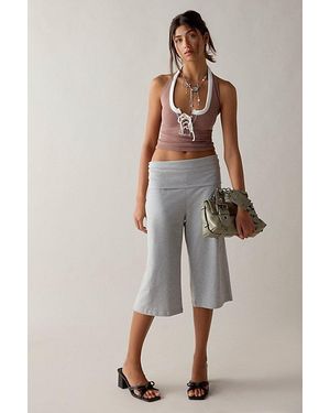 Out From Under Bec Wide Leg Yoga Short - Blue