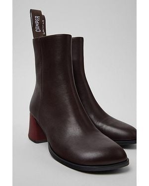 Camper Twins Multicolored Ankle Boot - Brown