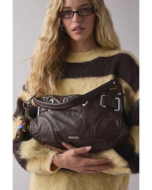 BDG Sonny Belted Faux Leather Shoulder Bag - Brown