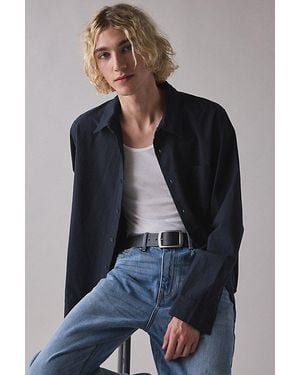 Urban Outfitters Uo The Baggy Dress Shirt - Blue