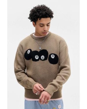 Urban Outfitters Uo Taupe Snooker Jumper - Black