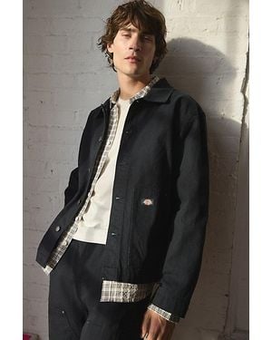 Dickies Unlined Canvas Button-Down Jacket - Grey