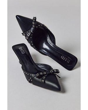Raid London Tinsley Kitten Heel Mule - Blue