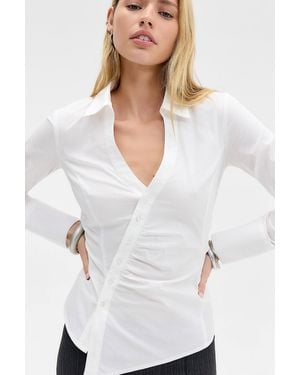 Silence + Noise Silence + Noise Leila Asymmetric Shirt - White