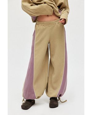 Out From Under Cozy Vibes Colorblocked Jogger Sweatpant - Natural