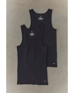 Nike Essential Stretch Ribbed Tank Top 2-Pack - Blue