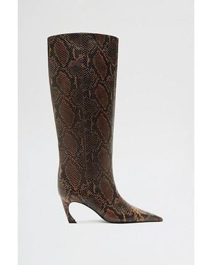 SCHUTZ SHOES Lexi Mid Ankle Boots - Brown