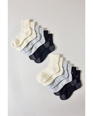 New Balance Active Premium Quarter Crew Socks 3-Pack - Metallic