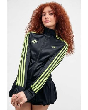 Jaded London Sporty Neon Track Top - Black