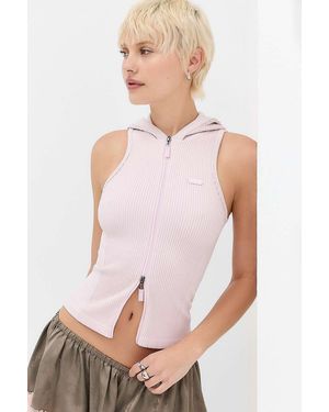 iets frans... Cayson Hooded Sleeveless Top - Pink