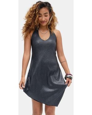 Silence + Noise Silence + Noise Katie Plunge Sequin Mini Dress - Blue