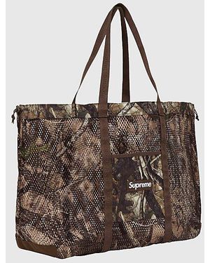 supreme-Dark-Green-Mesh-Tote-