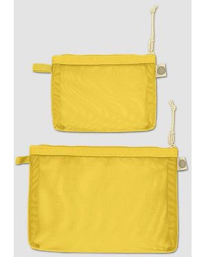 BABOON TO THE MOON Monomesh Pouch Set - Yellow