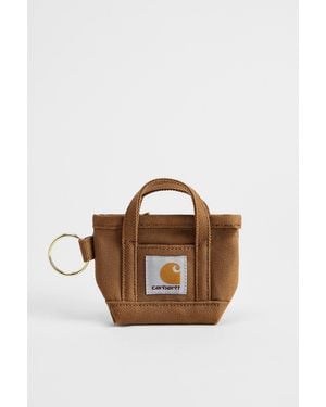 Carhartt Mini Tote Bag Keyring - Brown