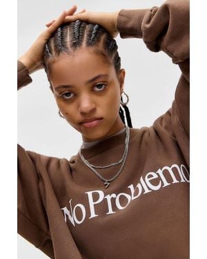 No Problemo Chocolate Logo Sweatshirt - Brown