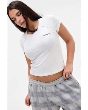 iets frans... High V-neck T-shirt - White
