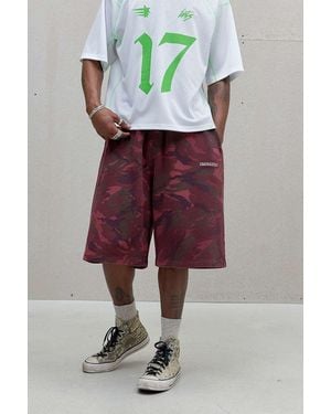 iets frans... Red Harri Camo Jogger Shorts