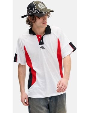 Umbro Brilliant White Football Shirt - Red
