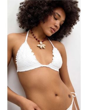 Out From Under Jacquard Bikini Top - Black