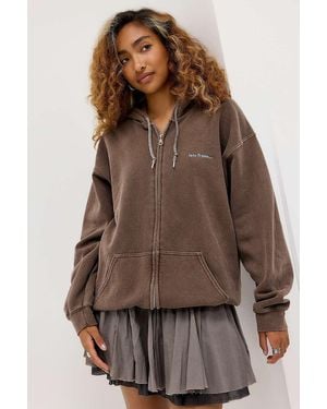 iets frans... Cool Chocolate Zip-through Hoodie - Brown
