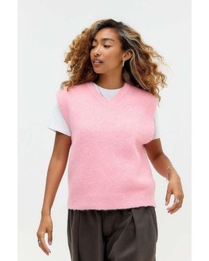 iets frans... Champagne V-neck Tank - Pink