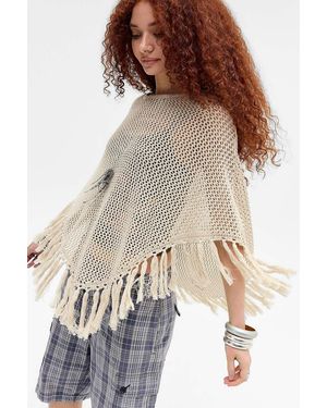 Urban Outfitters Uo Jamie Poncho - Natural