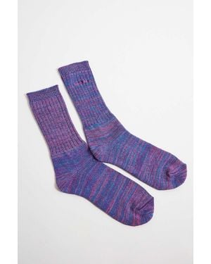 iets frans... Magenta Twist Socks - Purple