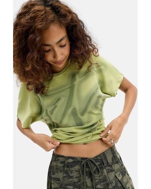 iets frans... Gathered Graphic Tee - Green