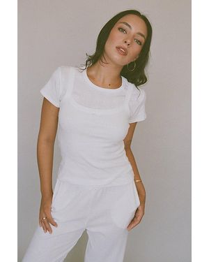 RAT BOI Square Neck Pointelle Cami - Multicolour