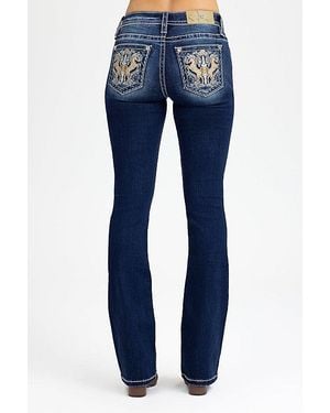 Miss Me Annie Bootcut Jeans - Blue