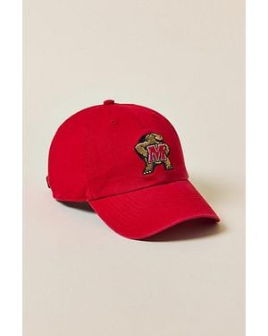 '47 College Of Maryland Terrapins Team Logo Clean Up Hat - Red