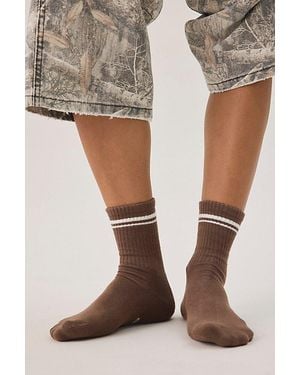 Out From Under Quinn Athletic Socks - Brown