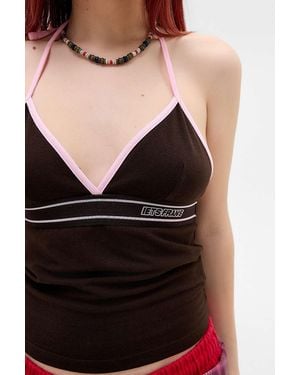 iets frans... Tyla Logo Halter Top - Black