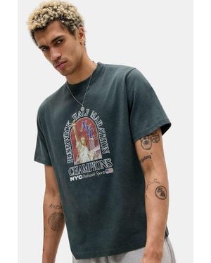 Urban Outfitters Uo Green Half Marathon T-shirt - Grey