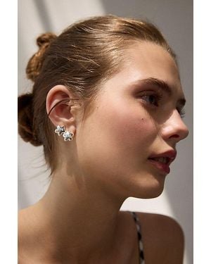 Urban Outfitters Puffy Star Earring - Brown