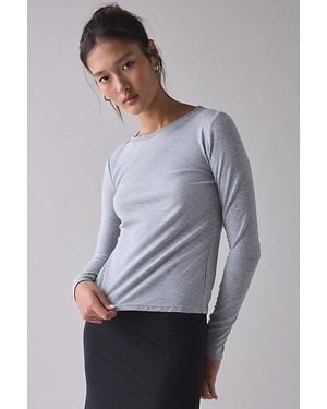 BDG Long Sleeve Spill The Tee - Gray