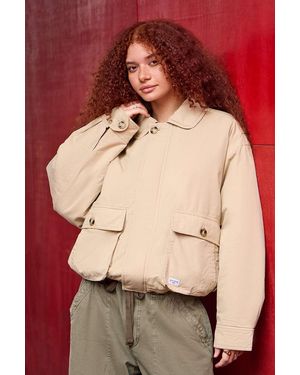 BDG Yafa Padded Harrington Jacket - Red