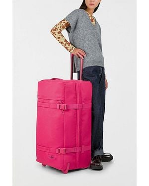 Eastpak Transit'R Large Monotone Luggage - Pink