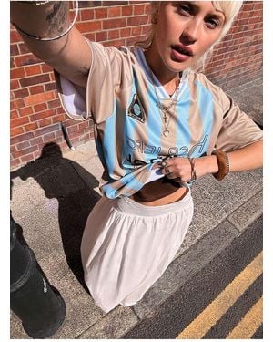 Urban Outfitters Uo Mindi Bubble Maxi Skirt - White