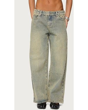 Edikted Petite Ace Relaxed Jean - Green