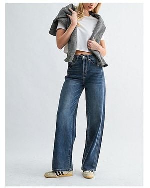 Jemina Denim High Rise Balloon Pant - Blue
