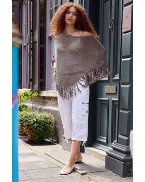 Urban Outfitters Uo Jamie Poncho - Grey