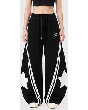 AELFRIC EDEN Star Barrel Sweatpants - Black