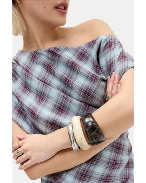 Silence + Noise Silence + Noise Brown Resin Bangle - Grey