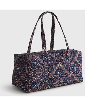 Vera Bradley Quilted Cotton Original Duffel Bag - Blue